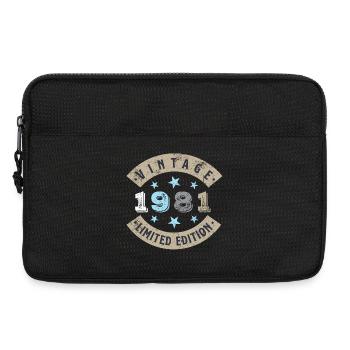 Vintage 1981 - Laptoptasche 13" - Schwarz - Vorne