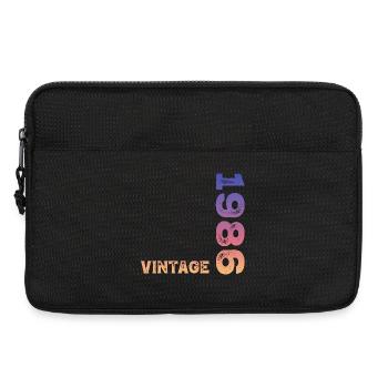 Vintage 1986 - Laptoptasche 13" - Schwarz - Vorne