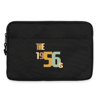 Vintage Année 1956 Anniversaire 70 ans Idée Cadeau - Sacoche pour ordinateur portable 13 pouces - noir - Devant