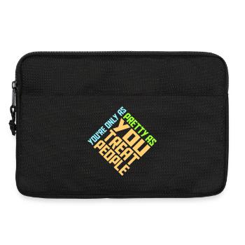 Tu n’es jolie que dans la mesure où tu traites les gens, Ehrlich - Sacoche pour ordinateur portable 13 pouces - noir - Devant