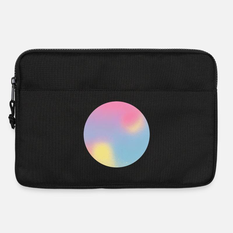 Aura Check Pastel Gradient Sphere - Laptop bag 13" - black