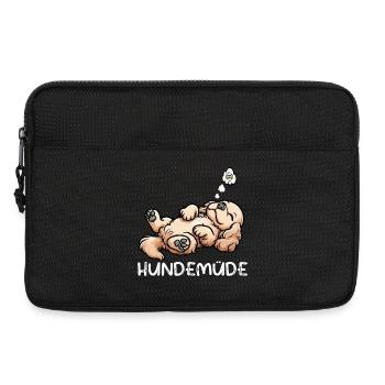 Hundemüde Cocker Spaniel Cockerhund Cockerbesitzer - Laptoptasche 13" - Schwarz - Vorne