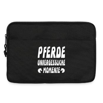 Pferde - Laptoptasche 13" - Schwarz - Vorne