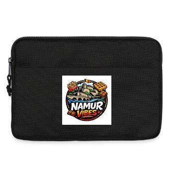 Namur Streetwear Culture Logo – Belgium Urban - Sacoche pour ordinateur portable 13 pouces - noir - Devant