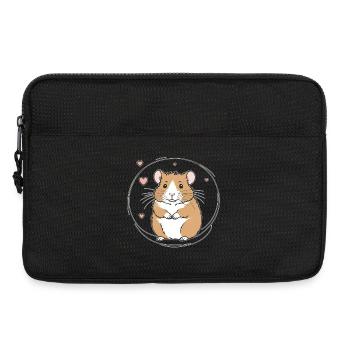 Herzlicher Hamster - Laptoptasche 13" - Schwarz - Vorne
