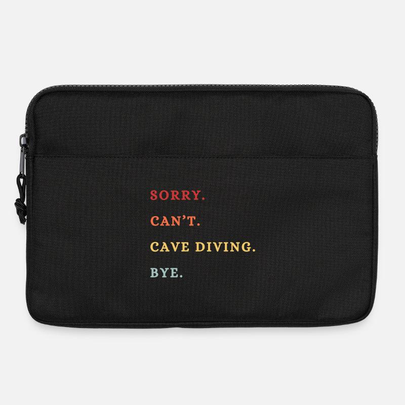 Sorry Can't Cave Diving Bye - Laptop bag 13" - black