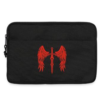 épée ailée rouge - Sacoche pour ordinateur portable 13 pouces - noir - Devant