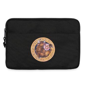 Signe du zodiaque Don du zodiaque Taureau - Sacoche pour ordinateur portable 13 pouces - noir - Devant