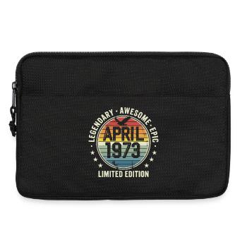 Limited Edition April 1973 - Vintage Design 1973 - Laptop bag 13" - black - Front