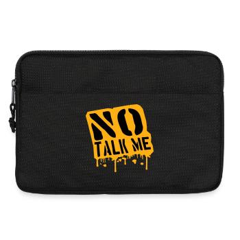 No Talk Me Funny Antisocial Introvert Saying - Laptop bag 13" - black - Front