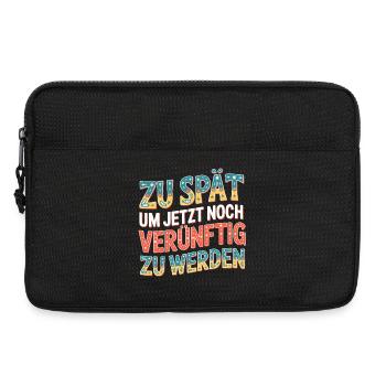 Zu spät vernünftig zu werden - Laptoptasche 13" - Schwarz - Vorne