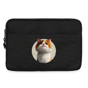 Chat mignon - Sacoche pour ordinateur portable 13 pouces - noir - Devant