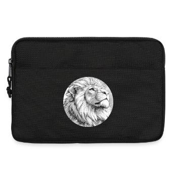 Lion Drawing - Laptop bag 13" - black - Front