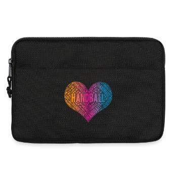 Coeur de Handball - Sacoche pour ordinateur portable 13 pouces - noir - Devant