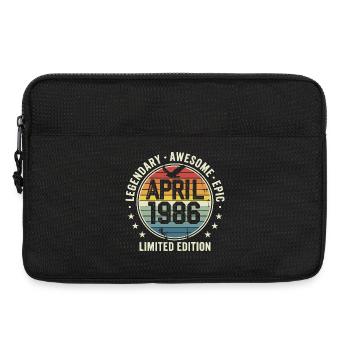 Limited Edition April 1986 - Vintage Design 1986 - Laptop bag 13" - black - Front