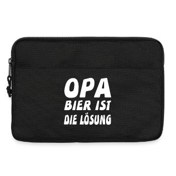 Bier - Laptoptasche 13" - Schwarz - Vorne