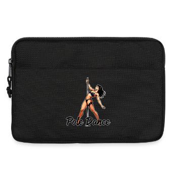 Pole Dance Silhouette – Elegant Pin-Up Art - Laptop bag 13" - black - Front