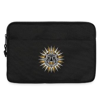 Mayan Inca Sun Radiant White Gold Divine Totem - Laptop bag 13" - black - Front