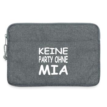 Mia - Laptoptasche 13" - Grau meliert - Vorne