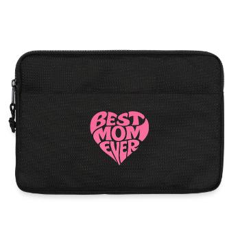 Meilleur cadeau de fête des mères pour un cœur de maman - Sacoche pour ordinateur portable 13 pouces - noir - Devant