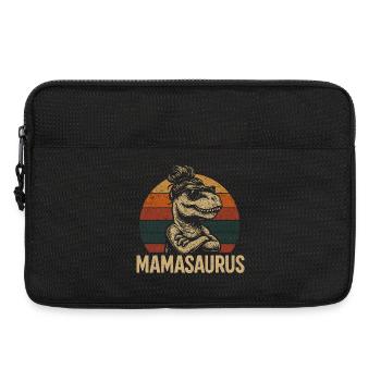 Mamasaurus Mama Mutter Geschenkidee Humor Lustig - Laptoptasche 13" - Schwarz - Vorne