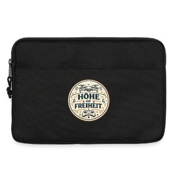 Höhe ist Freiheit – Drohnen-Motiv - Laptoptasche 13" - Schwarz - Vorne