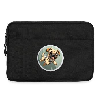 Squeaking Pug Sprinter - Laptop bag 13" - black - Front