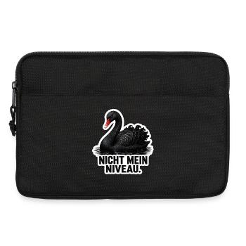 Nicht mein Niveau – schwarzer Schwan - Laptoptasche 13" - Schwarz - Vorne