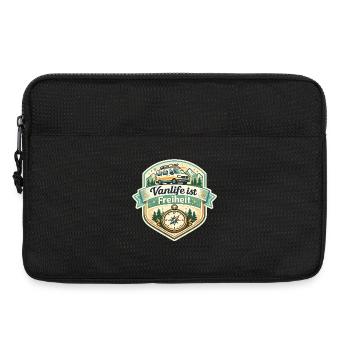 Vanlife ist Freiheit - Laptoptasche 13" - Schwarz - Vorne