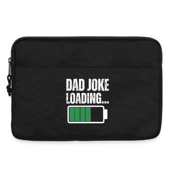DAD JOKE - Laptop bag 13" - black - Front