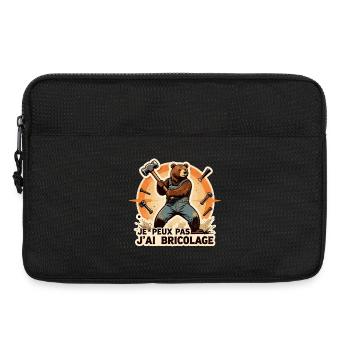 Ours Bricoleur Je Peux Pas J'Ai Bricolage - Sacoche pour ordinateur portable 13 pouces - noir - Devant