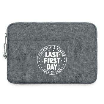  Officially A Senior Last First Day Class Of 2026 - Laptop bag 13" - heather grey - Front