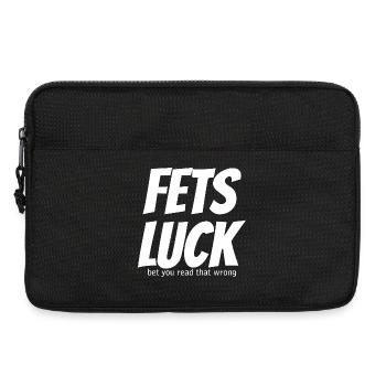 Mème de la chance de Fets - Sacoche pour ordinateur portable 13 pouces - noir - Devant