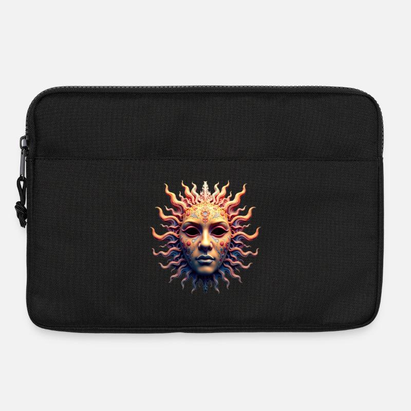 Sonnengöttinnen-Maske - Laptoptasche 13" - Schwarz