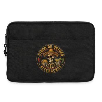 Cinco de Drinko : Squelette Hippie et Taco - Sacoche pour ordinateur portable 13 pouces - noir - Devant