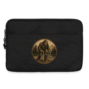 Bigfoot Vieux Déambulateur Humour Rétro - Sacoche pour ordinateur portable 13 pouces - noir - Devant