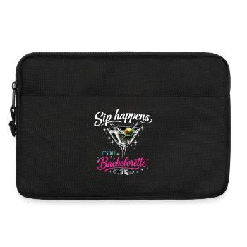 Bachelorette Party Martini Glass – Sip Happens Bachelorette - Laptop bag 13" - black - Front