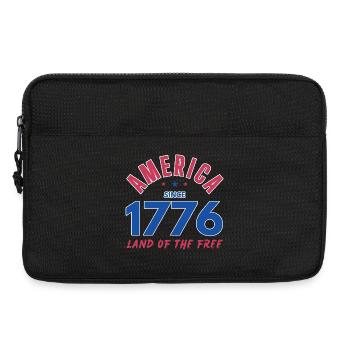 AMERICA 1776 LAND OF THE FREE  - Laptop bag 13" - black - Front