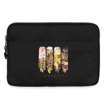 Cappadocia Design – Türkei Heißluftballon Motiv - Laptoptasche 13" - Schwarz - Vorne