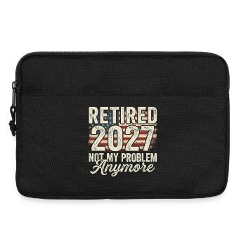 Ruhestand 2027 – nicht mehr mein Problem. Ruhestan - Laptoptasche 13" - Schwarz - Vorne