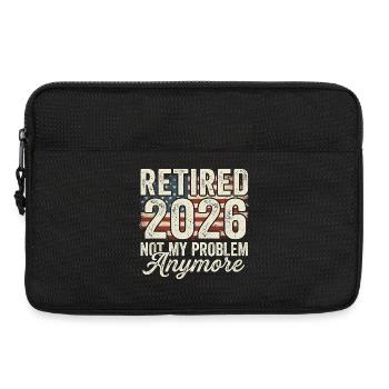 Ruhestand 2026 – nicht mehr mein Problem. Ruhestan - Laptoptasche 13" - Schwarz - Vorne