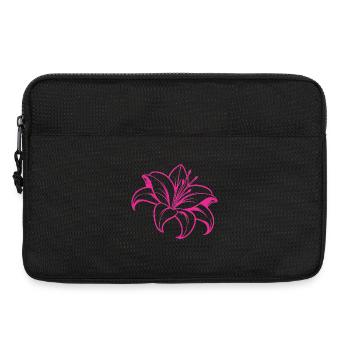 Lily flower - Laptop bag 13" - black - Front