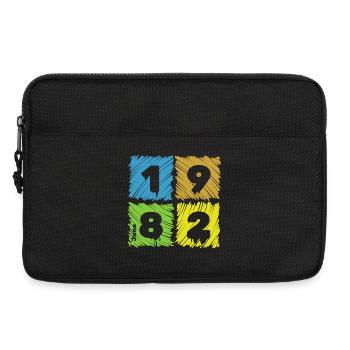 44. Geburtstag Farbige Patches since 06/1982 - Laptop bag 13" - black - Front