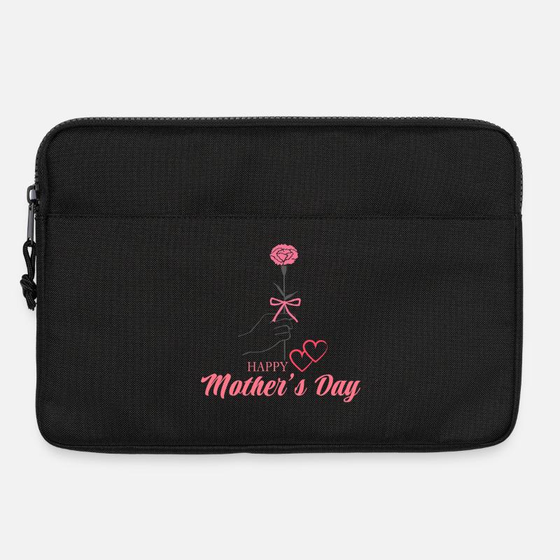 Süße Liebe für Mama – Muttertags-Grafik - Laptoptasche 13" - Schwarz