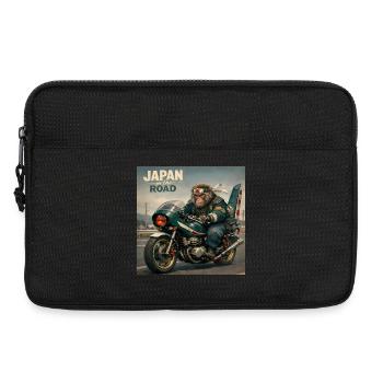 Japanischer Bosozoku-Affenbiker - Laptoptasche 13" - Schwarz - Vorne