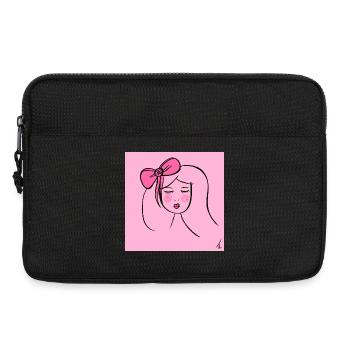 Girl Pink - Laptop bag 13" - black - Front