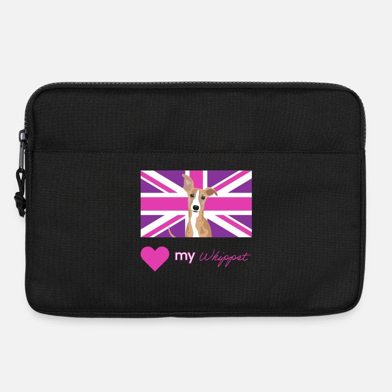 PURPLEWHIPPET (Pink) - Laptoptasche 13" - Schwarz