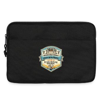 Unterschätze niemals den Werkzeugmeister - Laptoptasche 13" - Schwarz - Vorne