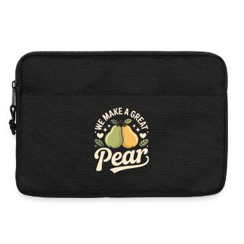 We Make A Great Pear - Laptoptasche 13" - Schwarz - Vorne