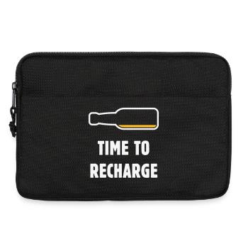 Time To Recharge (Beer / Beer / NEG 2C) - Laptop bag 13" - black - Front